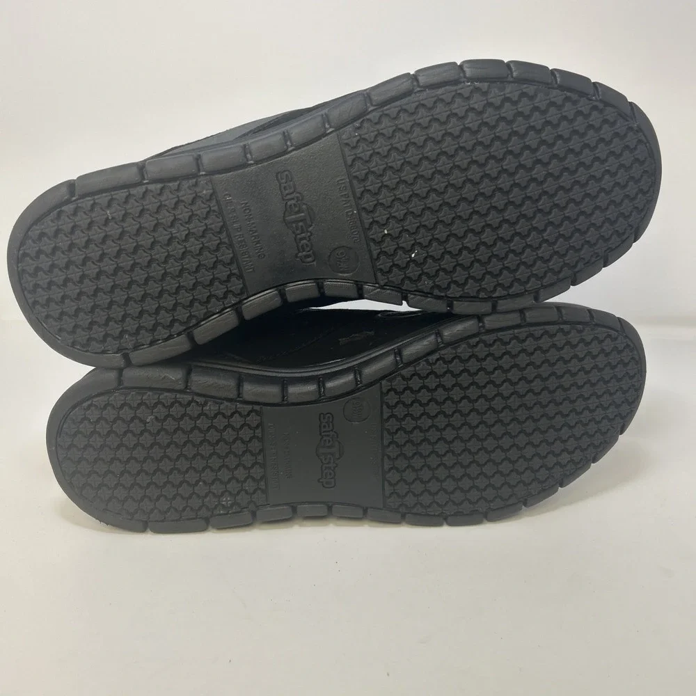 safeTstep Expo Runner 8 Slip Resistant Shoe Men's 9.5 Black,‎ Comfort Insole